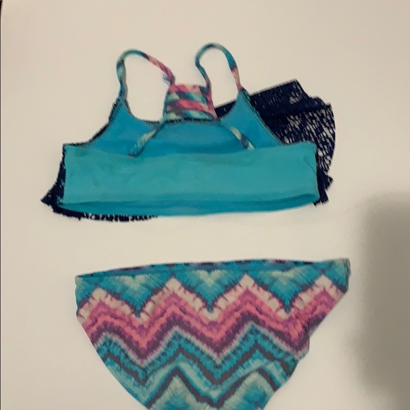 Kids blue bikini bathing suit - Picture 5 of 5